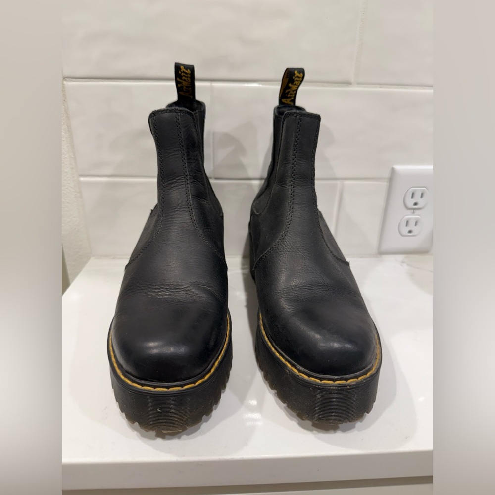 Dr. Martens Black Leather Chelsea Boots